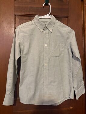 George Casual Button-Down Shirt in Light Sage Green